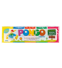 Pasta Pongo - panetto 50 gr - colori assortiti - Giotto - conf.10 pezzi Pasta Pongo - panetto 50 gr - colori assortiti - Giotto - conf.10 pezzi