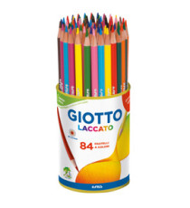 Pastelli - laccato - diametro mina 3,80 mm - colori assortiti - Giotto - barattolo 84 pezzi