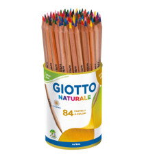 Pastelli - naturale - diametro mina 3,30 mm - Giotto - barattolo 84 pezzi