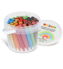 Pastelli a cera Jumbo - Ø 13 mm x 85 mm - 12 colori assortiti - Primo - conf. 48 pezzi
