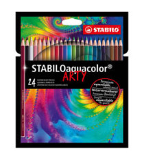 Pastelli Arty Aquacolor - colori assortiti - Stabilo - astuccio 24 pezzi Pastelli Arty Aquacolor - colori assortiti - Stabilo - astuccio 24 pezzi