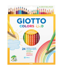 Pastelli colorati Colors 3.0 - diametro mina 3 mm - Giotto - astuccio 24 pezzi
