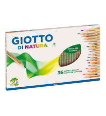 Pastelli colorati di Natura - diametro mina 3,8 mm - legno di cedro - Giotto - conf. 36 pezzi Pastelli colorati di Natura - diametro mina 3,8 mm - legno di cedro - Giotto - conf. 36 pezzi
