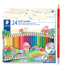 Pastelli colorati Noris cancellabile 144 50 - cancellabili - colori assortiti  - Staedtler - astuccio 24 pezzi