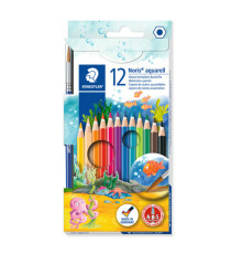 Pastelli Noris Aquarell 144 - colori assortiti - Staedtler - astuccio 12 pezzi