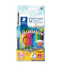Pastelli Noris Aquarell 144 - colori assortiti - Staedtler - astuccio 12 pezzi