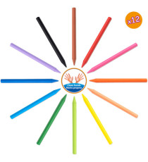 Pastelli Plastidecor - plastica - colori assortiti - Bic - astuccio 12 pezzi Pastelli Plastidecor - plastica - colori assortiti - Bic - astuccio 12 pezzi