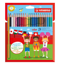 Pastelli Stabilo Color - diametro mina 2, 5 mm - Stabilo - astuccio 24 pezzi