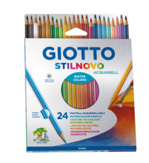 Pastelli Stilnovo Acquarell -  diametro mina 3,3 mm - Giotto - astuccio 24 pezzi Pastelli Stilnovo Acquarell -  diametro mina 3,3 mm - Giotto - astuccio 24 pezzi