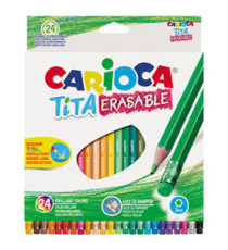 Pastelli Tita cancellabile - Carioca - astuccio 24 pezzi