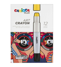 Pastello a cera Art Crayon - Ø 10 mm x 138 mm - colori assortiti - Carioca Plus - conf. 12 pezzi