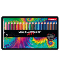 Pastello Aquacolor 1636 - tratto 2,80 mm - colori assortiti - Stabilo - astuccio 36 pezzi Pastello Aquacolor 1636 - tratto 2,80 mm - colori assortiti - Stabilo - astuccio 36 pezzi