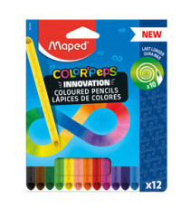 Pastello Color'Peps Infinity - colori assortiti - Maped - conf. 12 pezzi Pastello Color'Peps Infinity - colori assortiti - Maped - conf. 12 pezzi