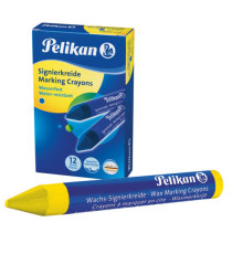 Pastello industriale 762 - giallo - Pelikan - conf. 12 pezzi