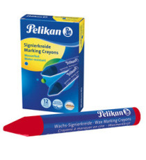 Pastello industriale 762 - rosso - Pelikan - scatola 12 pezzi
