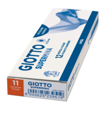 Pastello Supermina - mina 3,8 mm - arancione 11 - Giotto Pastello Supermina - mina 3,8 mm - arancione 11 - Giotto