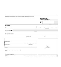 Blocco ricevute pagamento per attività sportive dilettantistiche - 50/50 copie autoricalcanti - 11,5 x 16,5 cm - DU1625 Blocco ricevute pagamento per attività sportive dilettantistiche - 50/50 copie autoricalcanti - 11,5 x 16,5 cm - DU1625
