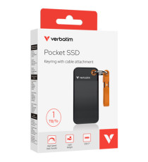 SSD Portatile Pocket USB 3.2 GEN 2 - 1 TB - Nero/Arancio Verbatim - 32193 SSD Portatile Pocket USB 3.2 GEN 2 - 1 TB - Nero/Arancio Verbatim - 32193