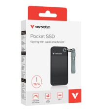 SSD Portatile Pocket USB 3.2 GEN 2 - 1 TB -Nero/Grigio Verbatim - 32190 SSD Portatile Pocket USB 3.2 GEN 2 - 1 TB -Nero/Grigio Verbatim - 32190