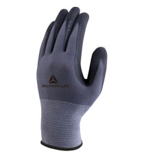Guanti di precisione VE727NO - poliammide - palmo in nitrile/poliuretano - grip sul palmo - taglia 09 - grigio/nero - De