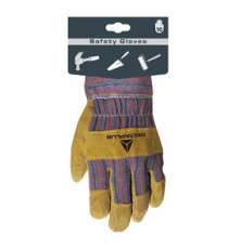 Guanti Docker DC103 - pelle crosta di bovino - taglia 10 - beige/blu - Deltaplus Guanti Docker DC103 - pelle crosta di bovino - taglia 10 - beige/blu - Deltaplus