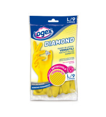 Guanti in lattice Diamond - taglia L - giallo - Logex Professional