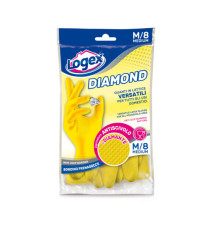 Guanti in lattice Diamond - taglia M - giallo - Logex Professional