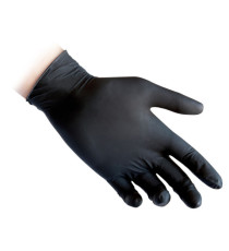 Guanti in nitrile N81 - tg M - nero - Reflexx - conf. 100 pezzi