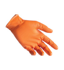 Guanti in nitrile N85 - ultra resistenti - tg L - arancione - Reflexx - conf. 50 pezzi