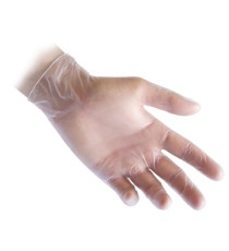 Guanti in vinile R36 - s/polvere - tg L - bianco - Reflexx - conf. 100 pezzi