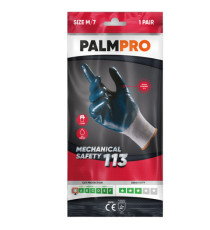 Guanti mechanical Safety Palmpro 113 - per ambienti oleosi - taglia L - grigio/blu - Icoguanti Guanti mechanical Safety Palmpro 113 - per ambienti oleosi - taglia L - grigio/blu - Icoguanti
