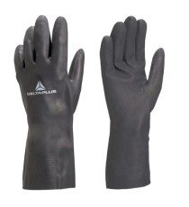 Guanti per protezione chimica VE509 - neoprene floccato cotone - taglia 09/10 - nero - Deltaplus