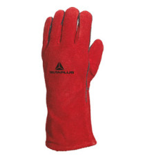 Guanti per saldatori CA515R - pelle crosta di bovino - taglia 10 - rosso - Deltaplus Guanti per saldatori CA515R - pelle crosta di bovino - taglia 10 - rosso - Deltaplus