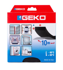 Guarnizione adesiva per serramenti MUSS - 15 x 5 mm x 10 m - neoprene - nero - Geko