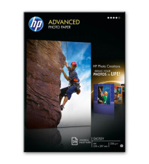Hp - Carta fotografica originale lucida Hp Advanced Photo Paper 25 Fogli - A4 - 210 x 297 mm - Q5456A Hp - Carta fotografica originale lucida Hp Advanced Photo Paper 25 Fogli - A4 - 210 x 297 mm - Q5456A