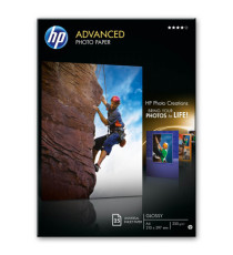 Hp - Carta fotografica originale lucida Hp Advanced Photo Paper 25 Fogli - A4 - 210 x 297 mm - Q5456A Hp - Carta fotografica originale lucida Hp Advanced Photo Paper 25 Fogli - A4 - 210 x 297 mm - Q5456A