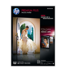Hp - Confezione da 20 Fogli Carta originale fotografica Hp Premium Plus lucida - A4 - 210 x 297 mm - CR672A Hp - Confezione da 20 Fogli Carta originale fotografica Hp Premium Plus lucida - A4 - 210 x 297 mm - CR672A