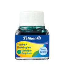 Inchiostro di china 523 - 10ml - verde scuro 7 l - Pelikan Inchiostro di china 523 - 10ml - verde scuro 7 l - Pelikan