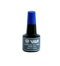 Inchiostro per cuscinetti - a base alcool - 30 gr - blu - Viva