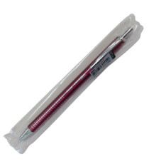 Penna roller EnerGel Metal Slim - punta 0,7 mm - fusto rosso - Pentel