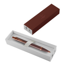 Penna sfera IM Monochrome - punta M - burgundy - Parker