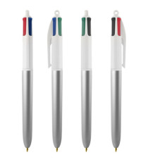 Penna sfera scatto multifunzione 4 Colors Glacè - punta 1,0 mm - colori assortiti - Bic - expo 40 pezzi Penna sfera scatto multifunzione 4 Colors Glacè - punta 1,0 mm - colori assortiti - Bic - expo 40 pezzi