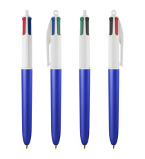 Penna sfera scatto multifunzione 4 Colors Glacè - punta 1,0 mm - colori assortiti - Bic - expo 40 pezzi Penna sfera scatto multifunzione 4 Colors Glacè - punta 1,0 mm - colori assortiti - Bic - expo 40 pezzi