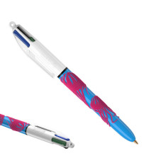 Penna sfera scatto multifunzione 4 Colours Velours - punta 1,0 mm - 4 colori - Bic - scatola 12 pezzi