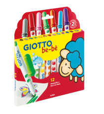 Pennarelli Bebè - colori assortiti - Giotto - conf. 12 pezzi Pennarelli Bebè - colori assortiti - Giotto - conf. 12 pezzi