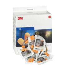 Inserti auricolari modellabili 1100 - SNR 37 dB - arancione - 3M - conf. 200 paia