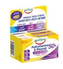 Integratore Multivitamine & Minerali 50 + - 30 compresse triplostrao (1,4 gr cad.) - Equilibra Integratore Multivitamine & Minerali 50 + - 30 compresse triplostrao (1,4 gr cad.) - Equilibra