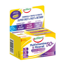 Integratore Multivitamine & Minerali 50 + - 30 compresse triplostrao (1,4 gr cad.) - Equilibra Integratore Multivitamine & Minerali 50 + - 30 compresse triplostrao (1,4 gr cad.) - Equilibra