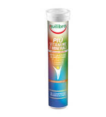 Integratore Più Vitamine & Minerali - gusto lemon lime - 20 compresse (86 gr cad.) - Equilibra Integratore Più Vitamine & Minerali - gusto lemon lime - 20 compresse (86 gr cad.) - Equilibra