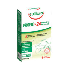 Integratori ProBio 24 miliardi di fermenti - 10 bustine orosolubili (25 gr cad.) - Equilibra Integratori ProBio 24 miliardi di fermenti - 10 bustine orosolubili (25 gr cad.) - Equilibra